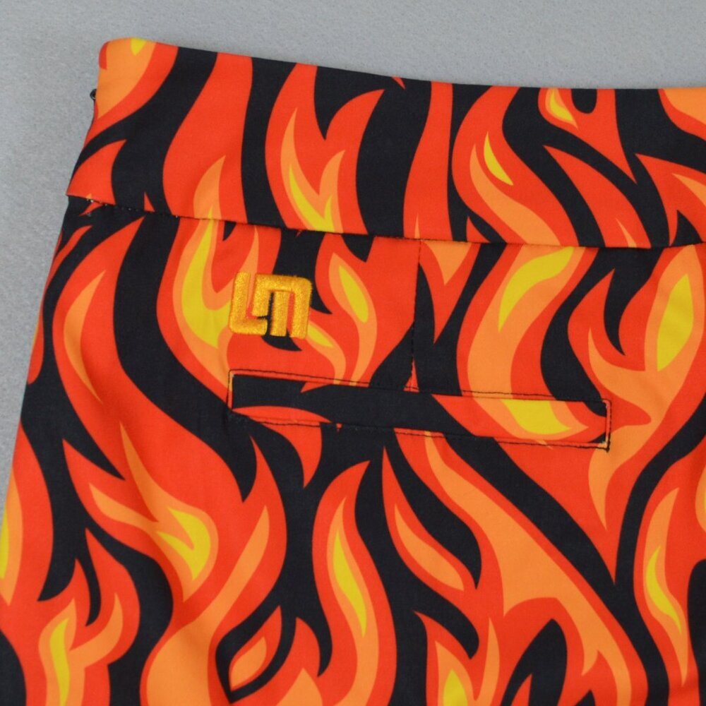 ๐ฅ Loudmouth Flame Golf Pickleball Tennis Skort Country Club Chaos Sz 10 - Picture 3 of 10